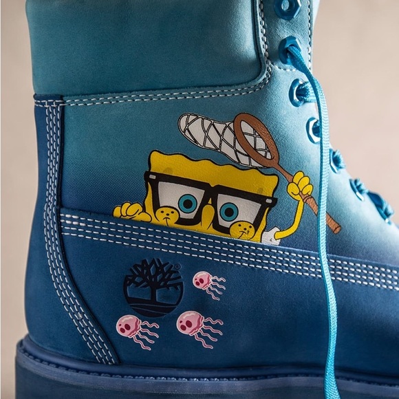 BRAND NEW Spongebob x Timberland 6” Boots Men-9.5 - Picture 3 of 3